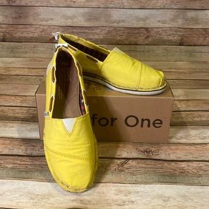Toms Yellow Bimini Stitchouts